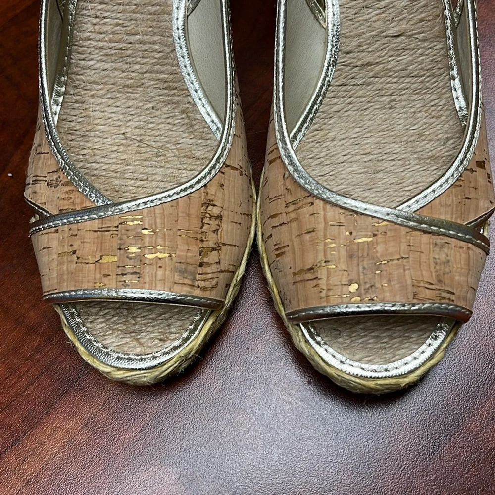 Donald J pliner Coraa Cork Espadrilles wedge sandals